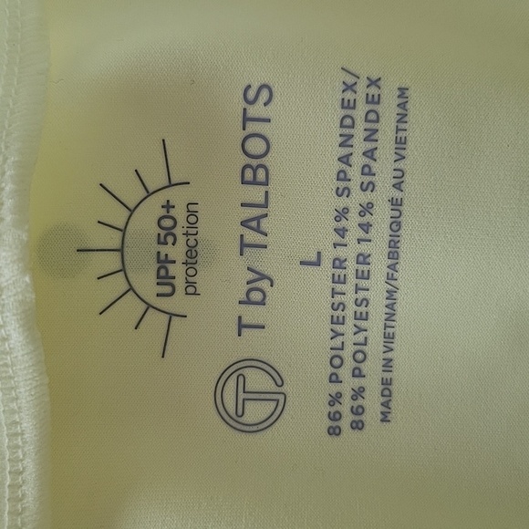 T by Talbots Yellow 1/4 Zip Pullover Size Large - Picture 6 of 6